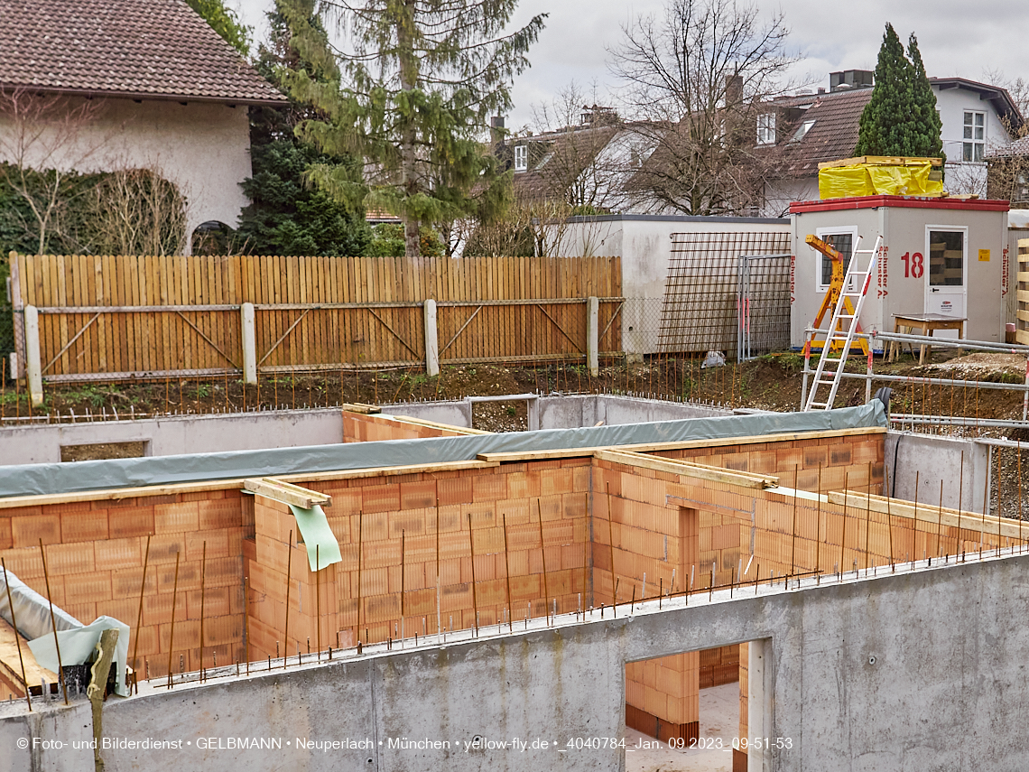 09.01.2023 - Neubau eines Mehrfamilienhause in der Niederalmstraße 16 in Neuperlach-Trudering